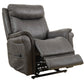 Lorreze Powerlift Recliner Heat and Massage in Steel By Ashley Signature