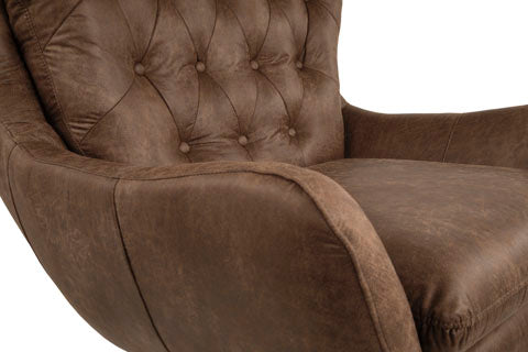 Velburg Accent Distressed Leather Chair By Ashley Signature
