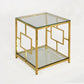 Atlas Silver Squared Side Table