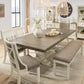 Bolanburg Dining Table and 6 Chairs and Bench with Server by Ashley Signature