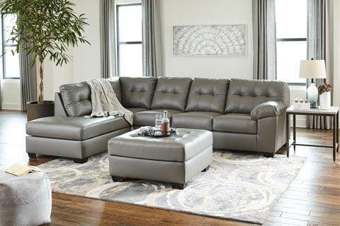 Donlen 2-Piece Sectional with Chaise (Left) in Gray by Ashley Signature