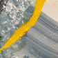 "Golden River" Framed Canvas Hand Painted Textured Artwork Set (3-Piece