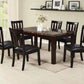 Larry 7 Piece MARBLE-LOOK TWO-TONED FINISHED TABLETOP DINING ROOM SET