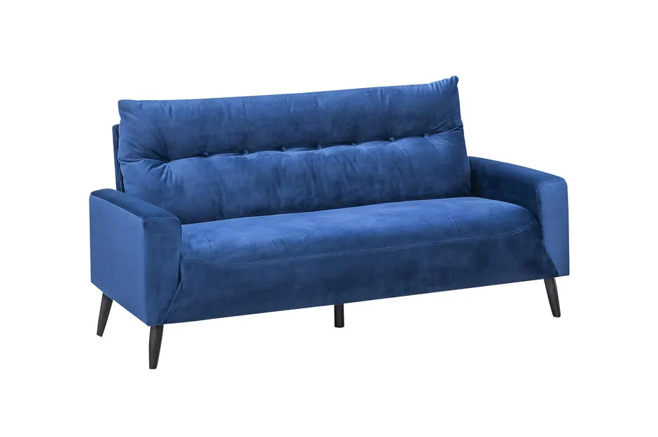 Veronica Plush Navy Blue Armchair