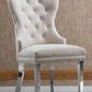 Set of 2 Celia Creme Velvet Dining Chair $299.99 Each
