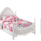 Exquisite Full Poster Bed with Mirrored Dresser and Chest by Ashley Signature
